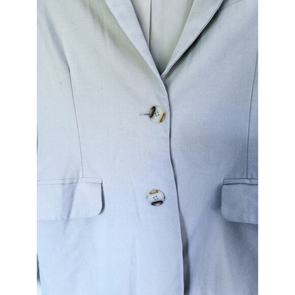 Abercrombie & Fitch Slim Suiting Blazer Jacket Taupe Beige XS Career Fall Layer - Picture 11 of 11